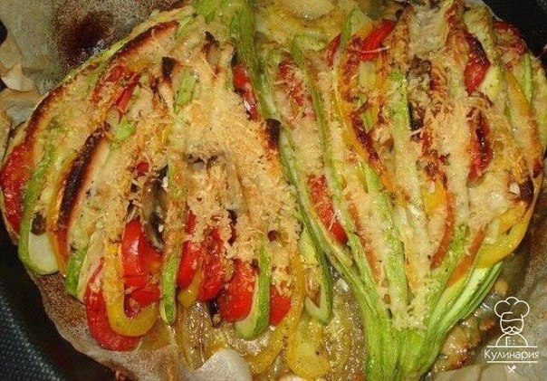 Кабачковый веер.