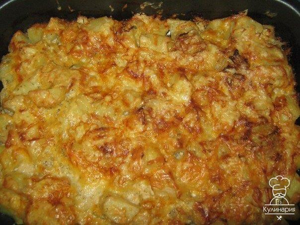 Картошка запеченная в кефире под сыром... 