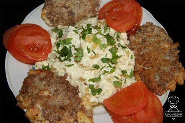 Картофель в сливках в мультиварке