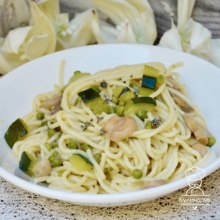 Паста с цукини с шампиньонами