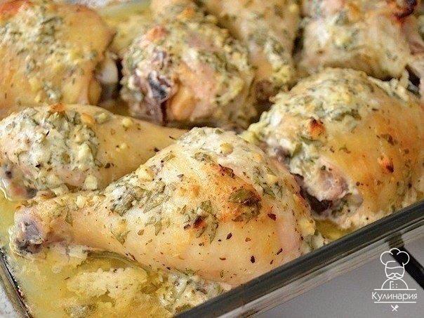 Курица в маринаде по-гречески