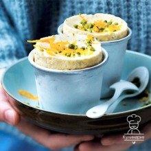 Апельсиновое суфле с фисташками