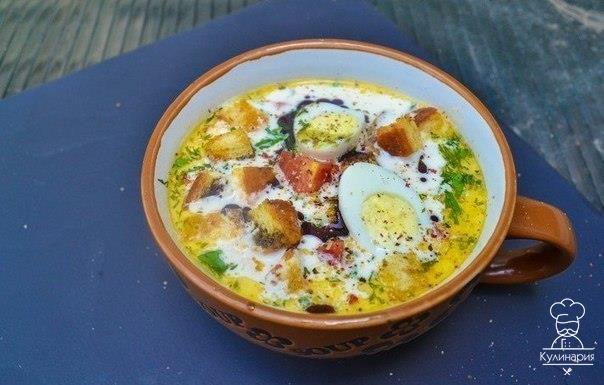 Сливочный суп с курицей