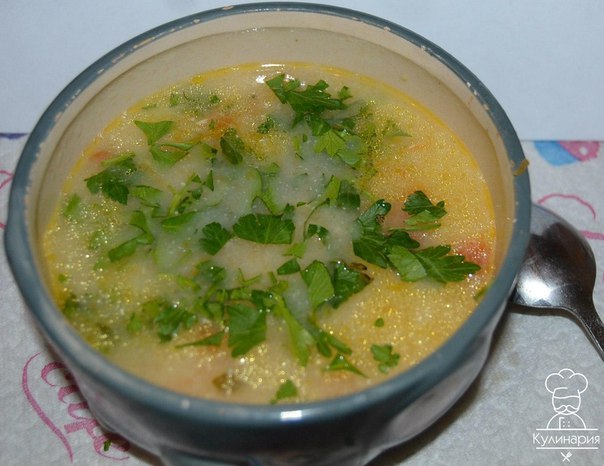 СЫРНЫЙ СУП С КУРИЦЕЙ И ГРИБАМИ В МУЛЬТИВАРКЕ