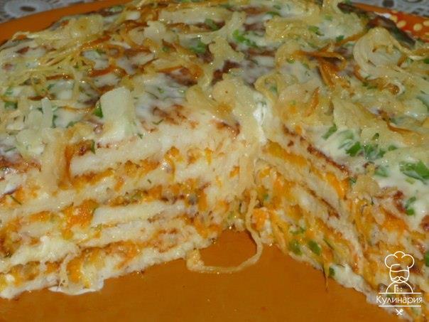 Овощной торт. 