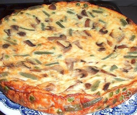 Омлет с шампиньонами