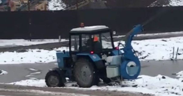 Перед приездом президента на полигоне Кучино распылили 