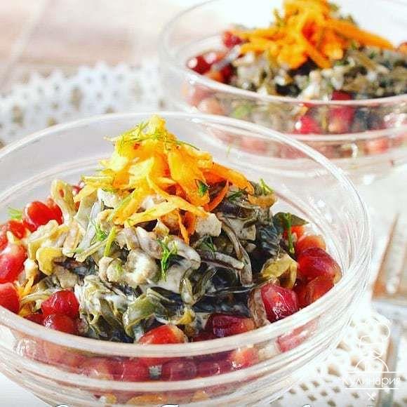 Салат с морской капустой  