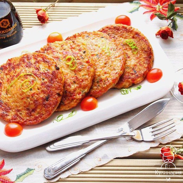 Рыбные оладьи с морковью 