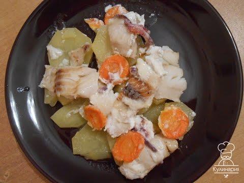 Минтай с картофелем в мультиварке.