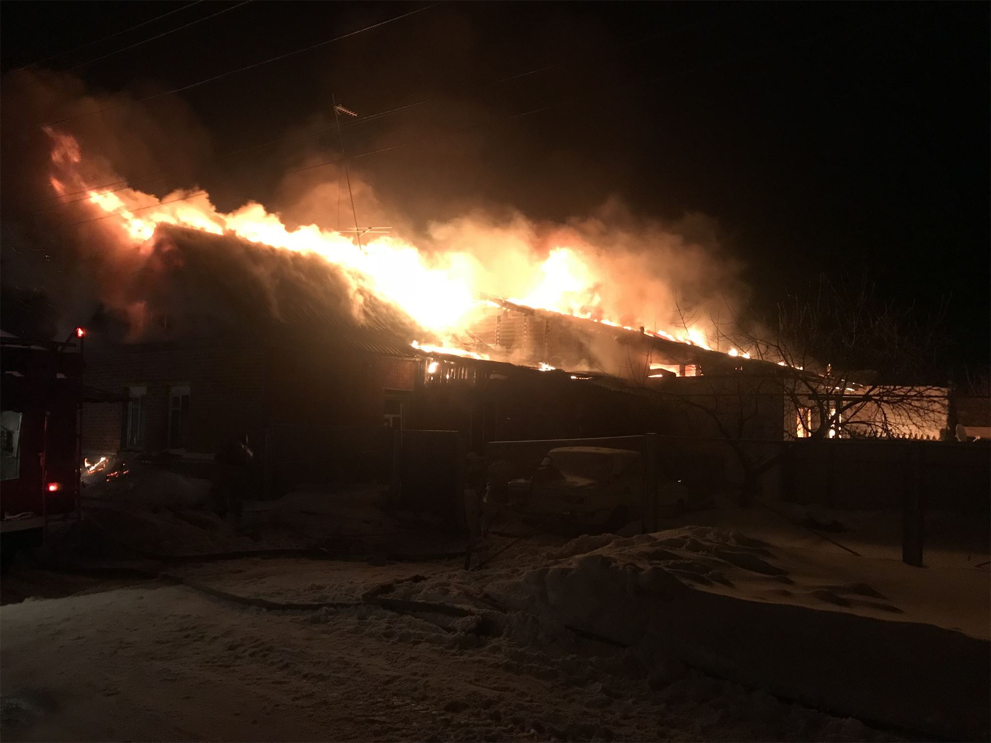 Пожар в Красноармейске Пожар в Красноармейске