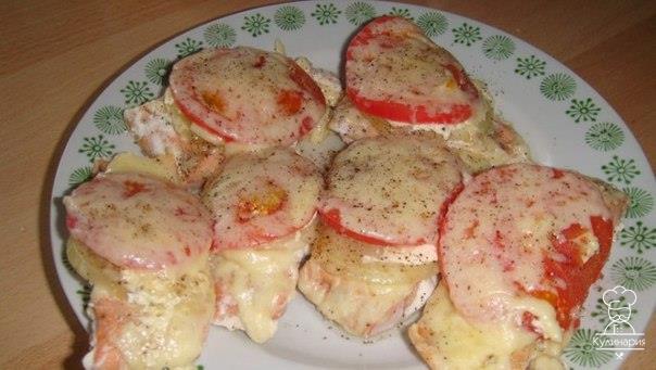 Рыба по-королевски на пару в мультиварке.