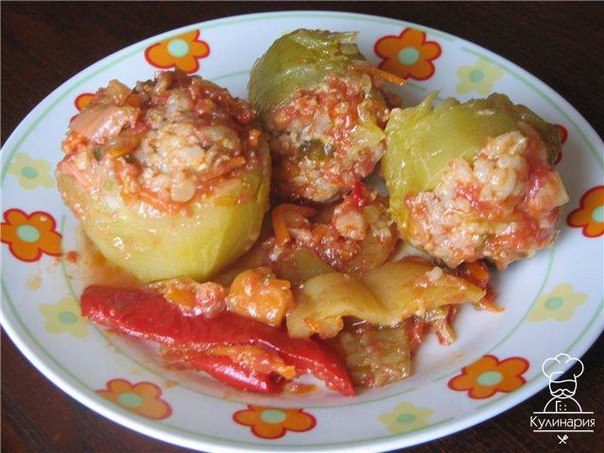 Кабачки фаршированные в мультиварке (автор рецепта: Наталія Куліковська)