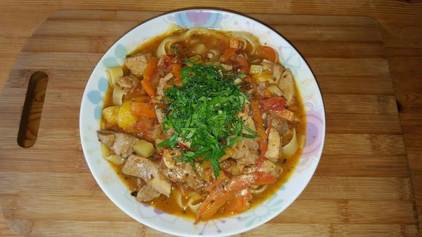 ЛАГМАН С МОЛОДЫМ КАРТОФЕЛЕМ