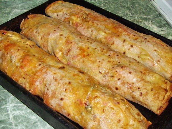 Фаршированный лаваш. 