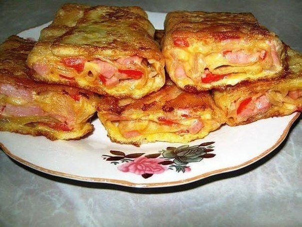 ЛАВАШ С ВЕТЧИНОЙ И СЫРОМ 