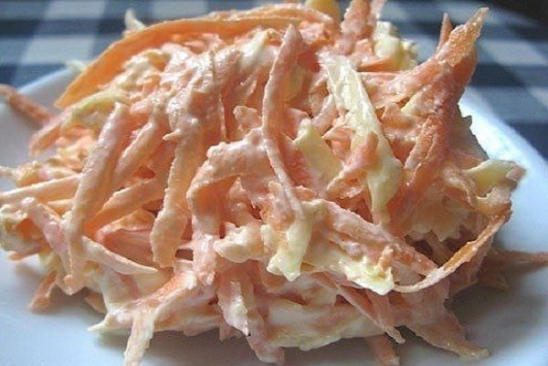 МОРКОВНЫЙ САЛАТ С ЯЙЦОМ 