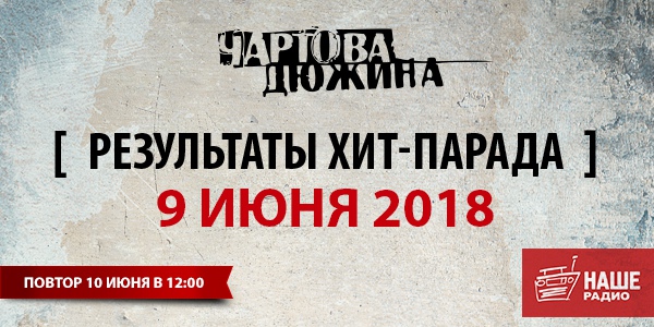 #ЧартоваДюжина. Итоги хит-парада за 9 июня 2018 года