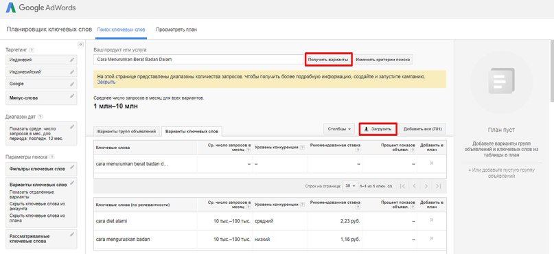 Слив на зеленый кофе через Adwords