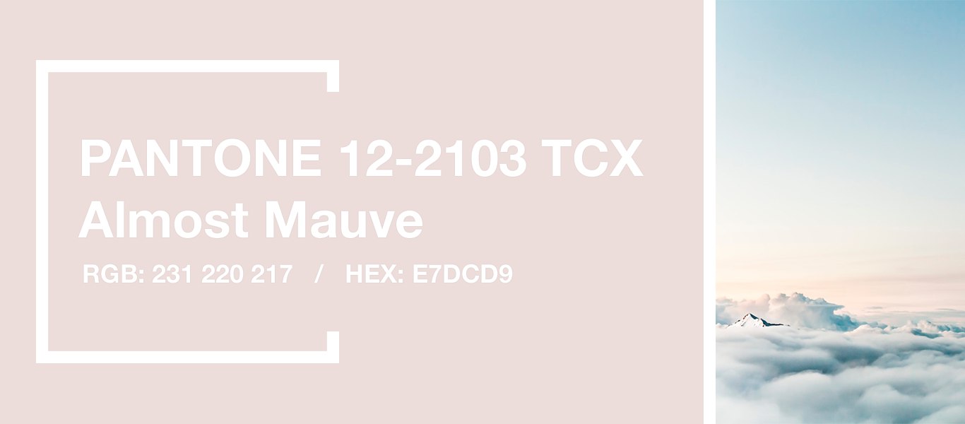 PANTONE 12-2103 Almost Mauve — Едва лиловый