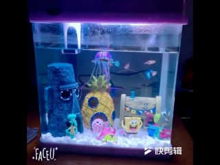 Аквариум Comic SpongeBob Squidward Ананасовое отверстие