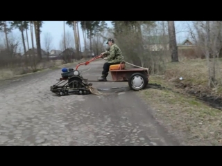 Мотоблок на гусеницах Крутец / motux.ru