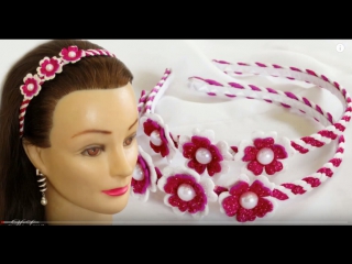 MiLena_ПРАЗДНИЧНЫЙ ОБОДОК ИЗ ГЛИТТЕРНОГО ФОАМИРАНА, МК _ DIY Christmas Glitter Headband