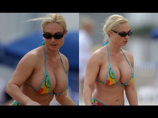 Croatian President Kolinda Grabar Kitarovic Hot Bikini Cleavage