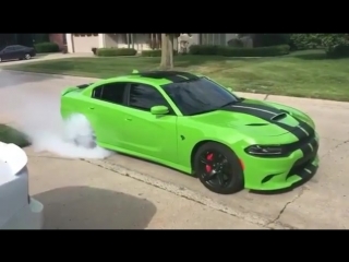 dodge charger burnout
