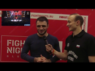 Айгун Ахмедов после боя с Эрнани Перпету в интервью RFI 16.12.2017