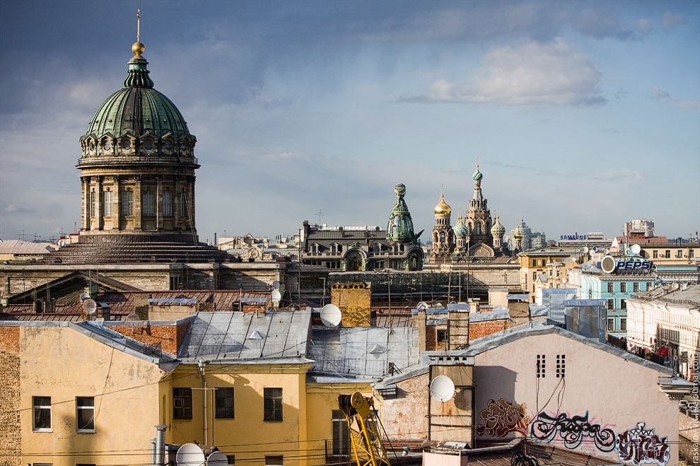 Санкт петербург с крыш