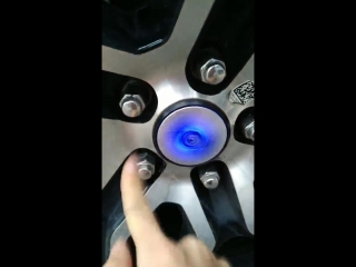 Wheel center cap LED hub lamp for Ford Explorer.