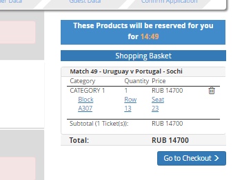 Билеты на Чемпионат мира FIFA 2018: Третий этап