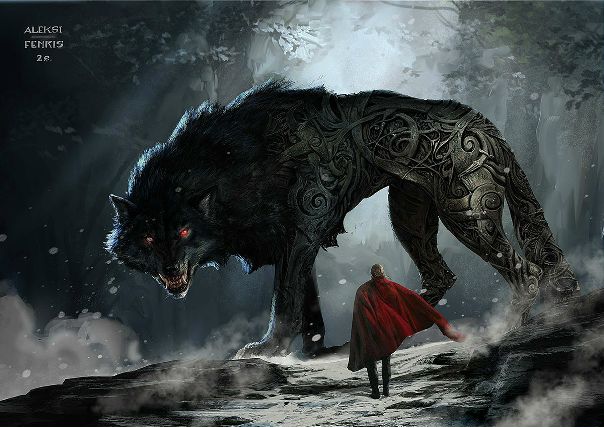 #Ragnarok Fenrir by #AleksiBriclot