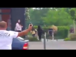 Rathenow / Brandenburg - 10.05.2018 - Märkischer Platz - Auseinandersetzungen zwischen Deutschen und Asylanten