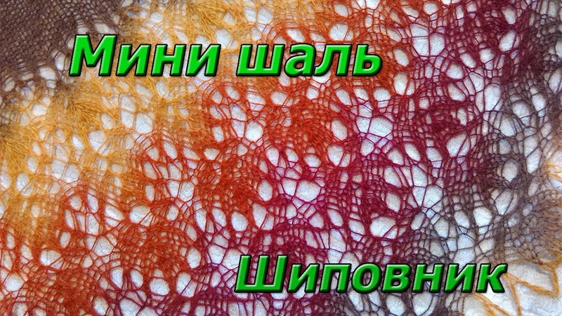 Мини шаль Шиповник. Презентация.