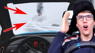 ПЛОХАЯ ВИДИМОСТЬ И РЕЗУЛЬТАТ ОГРОМНАЯ АВАРИЯ ! - BEAMNG DRIVE