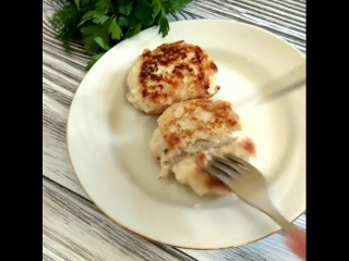 куриные котлеты с творогом