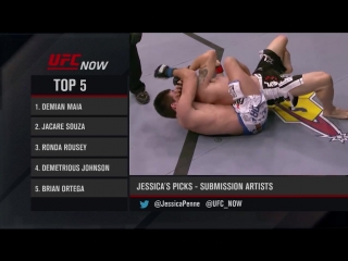 ТОП 5 зрелищных сабмишнов по версии UFC Now