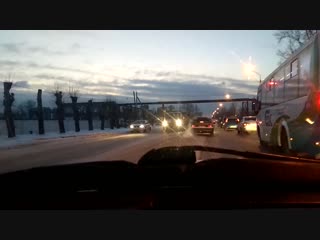 Последствия ДТП на ул. 212 партсъезда (26.11.2018)