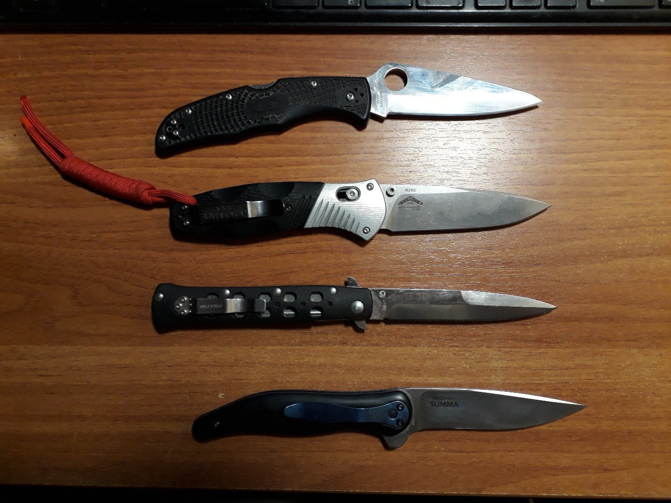 Spyderco endura 4, вm barrage, cold steel tilite, crkt mcginni summa ...