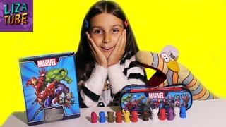СТИРАТЕЛИ MARVEL Ластики и Пенал Соберем ли КОЛЛЕКЦИЮ? Лиза и Червяк ШОУ