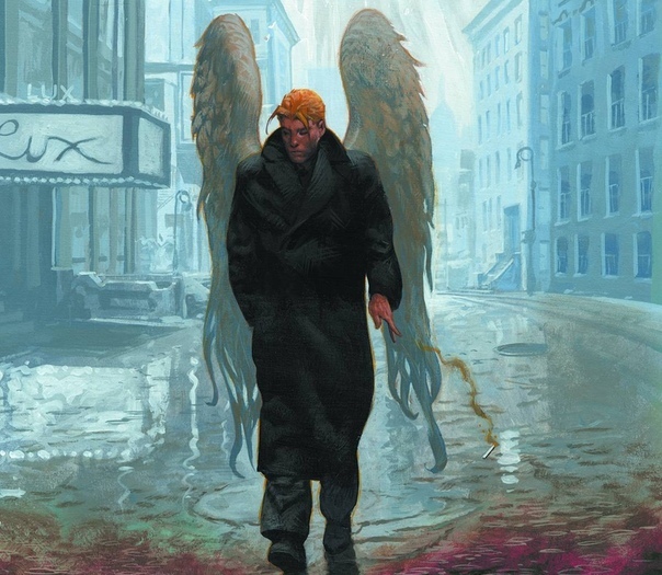 ангел - ну как обычно, - сказал голос. мужчина поднял глаза. перед ним сидел человек с голым торсом и крыльями за спиной. - вот ей богу, надоел. - ворчал он. - ты кто - пьяным голосом спросил
