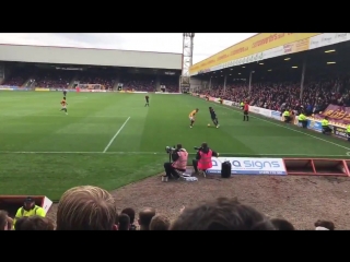 @demetrimitche11 with some absolute filth today VS Motherwell. Wonder what sauce the boy had on his hot dog ️ - - Full Vlog of t
