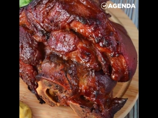 Чешская рулька в пиве, с мёдом и горчицей