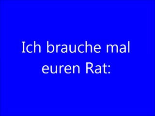 Carsten Wolfgang Jahn....Ich brauche mal euren Rat..