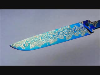 Синий клинок из нерж. сетки