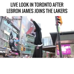 LIVE in Toronto after Lebron joins the Lakers