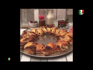 La ghirlanda di vischio alla Nutella - Рождественский венок с Нутеллой