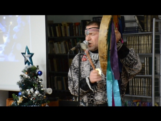 ДМИТРИЙ МАМАЙКИН ( горловое пение, варган, бубен) г.Воркута 11 янв.2018г.